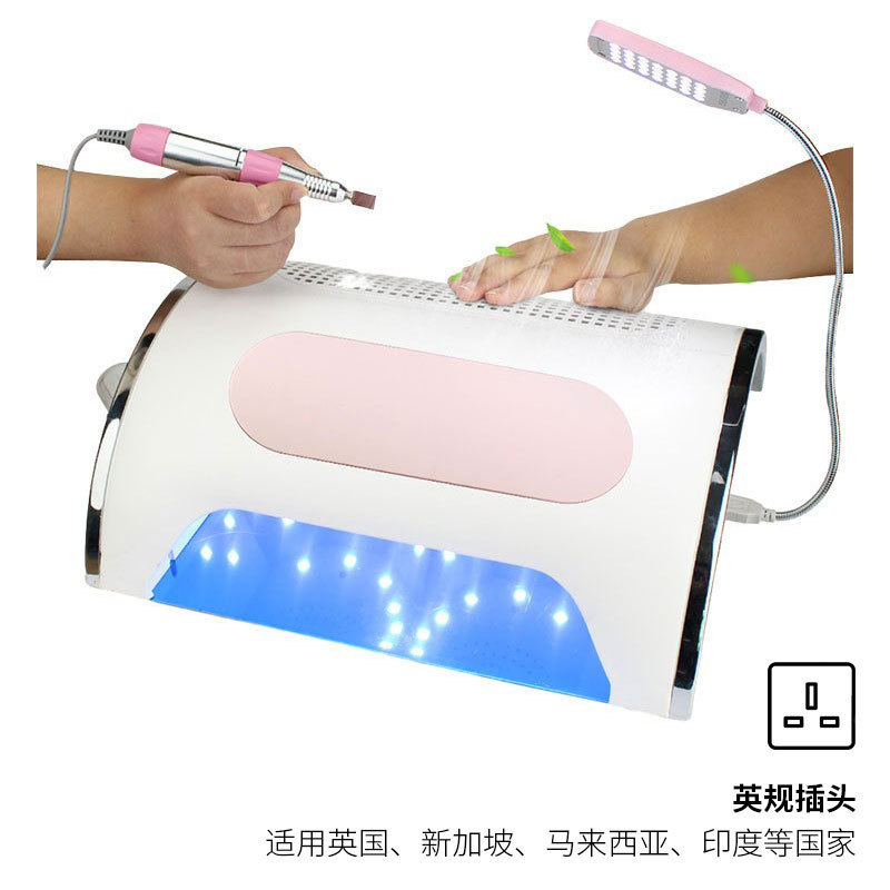 Máquina de molienda aspiradora seis en uno máquina de uñas multifunción salón de uñas máquina de molienda de uñas especial lámpara de uñas transfronteriza