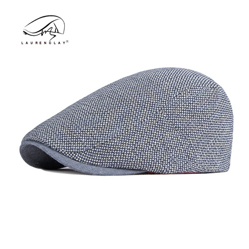 Contrast color cotton casual versatile peaked cap beret unisex spring and summer British fashion forward hat Korean version