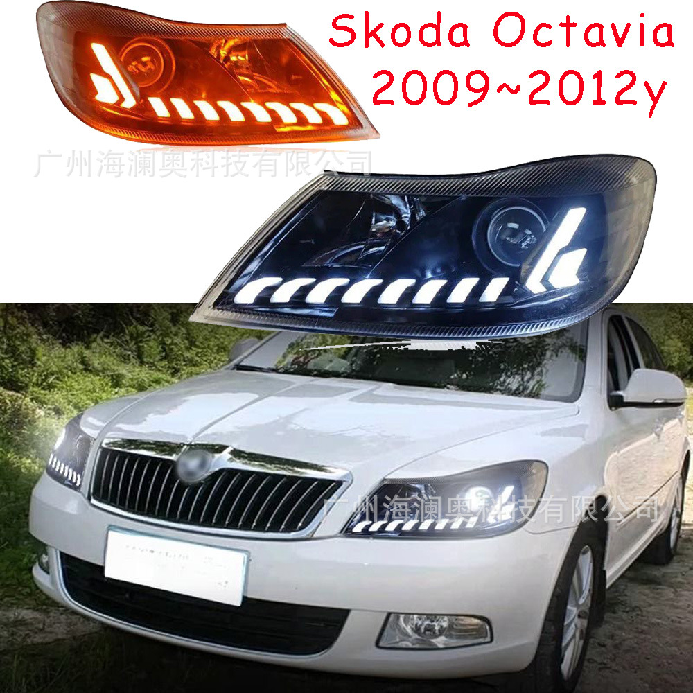 Skoda Octavia 2009-2012 üçün ön far və gündüz işığı