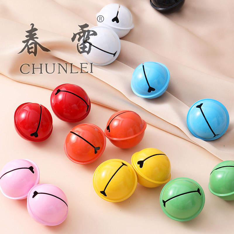 45mm color electroplating Tiger Bell paint large bell Christmas bell pendant Tiger Bell pet collar decoration
