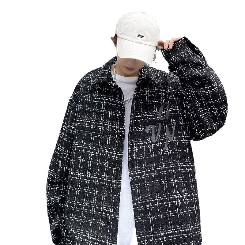 Chaqueta de fragancia pequeña casual de todo fósforo para hombres, marca de moda, estilo de Hong Kong, estudiante, chaqueta suelta, chaqueta de primavera y otoño