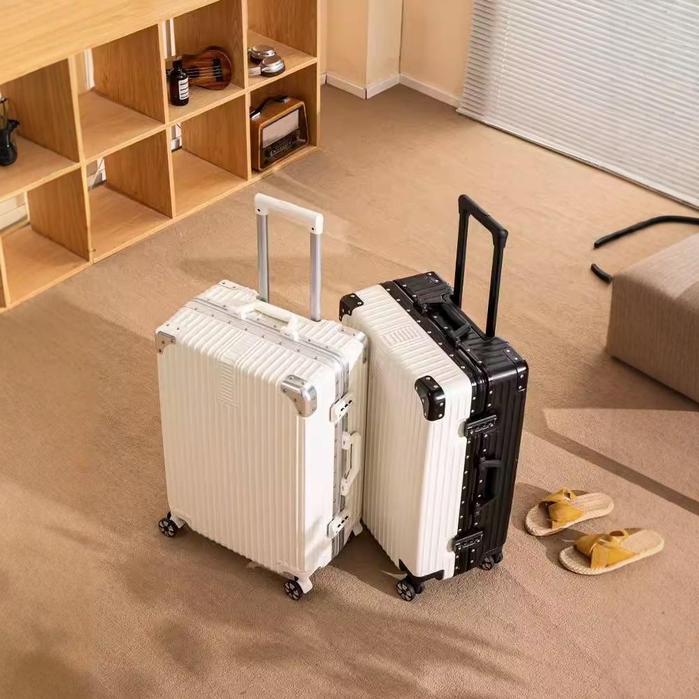 [Fábrica de selección estricta] maleta con cremallera, maleta con marco de aluminio pequeño, maleta con barra de tracción, maleta para hombres