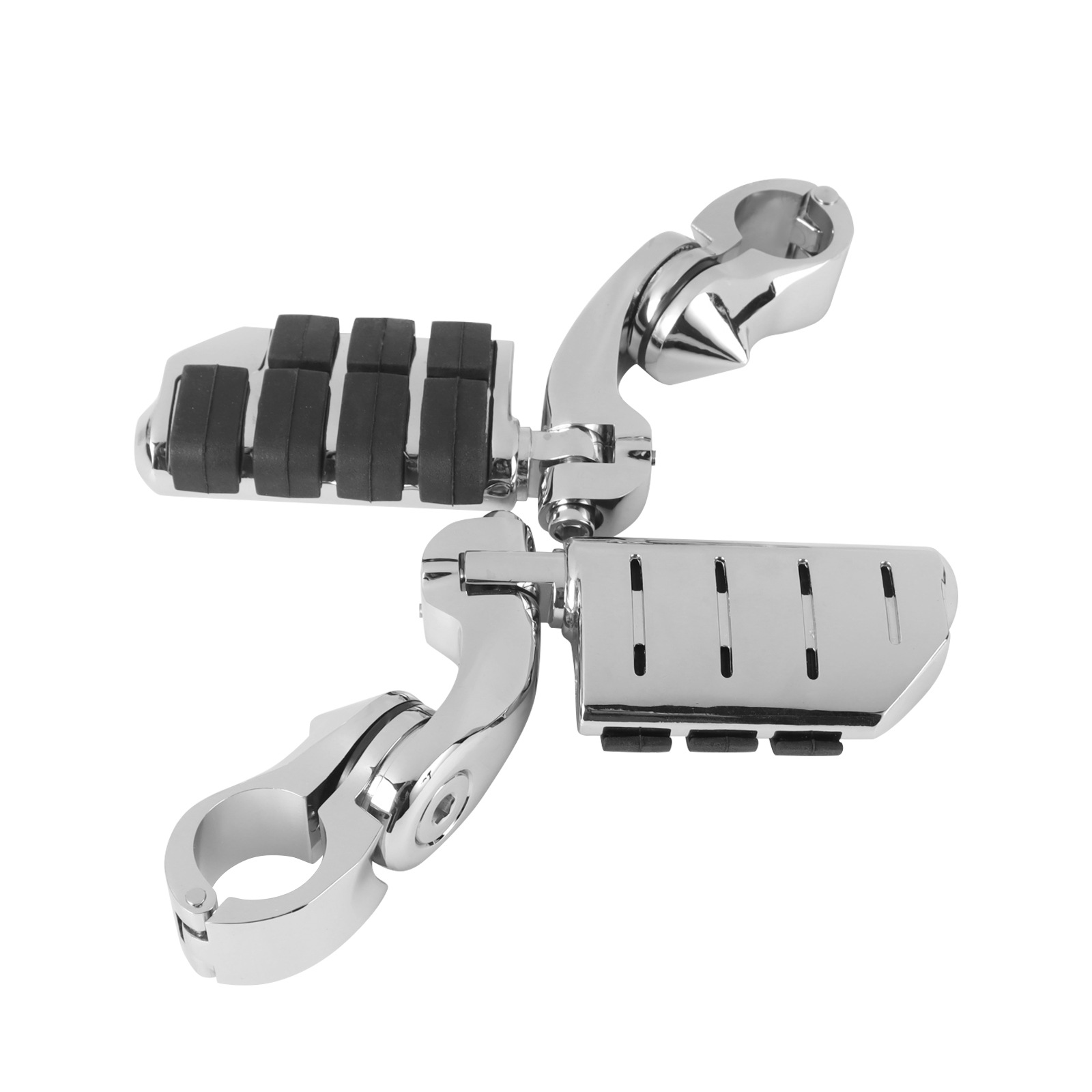 Universal Motorcycle and Electric Vehicle Footrests, Bumper Guard Bars, Rest Footrests, Short Brackets, Harley Indian Accessories