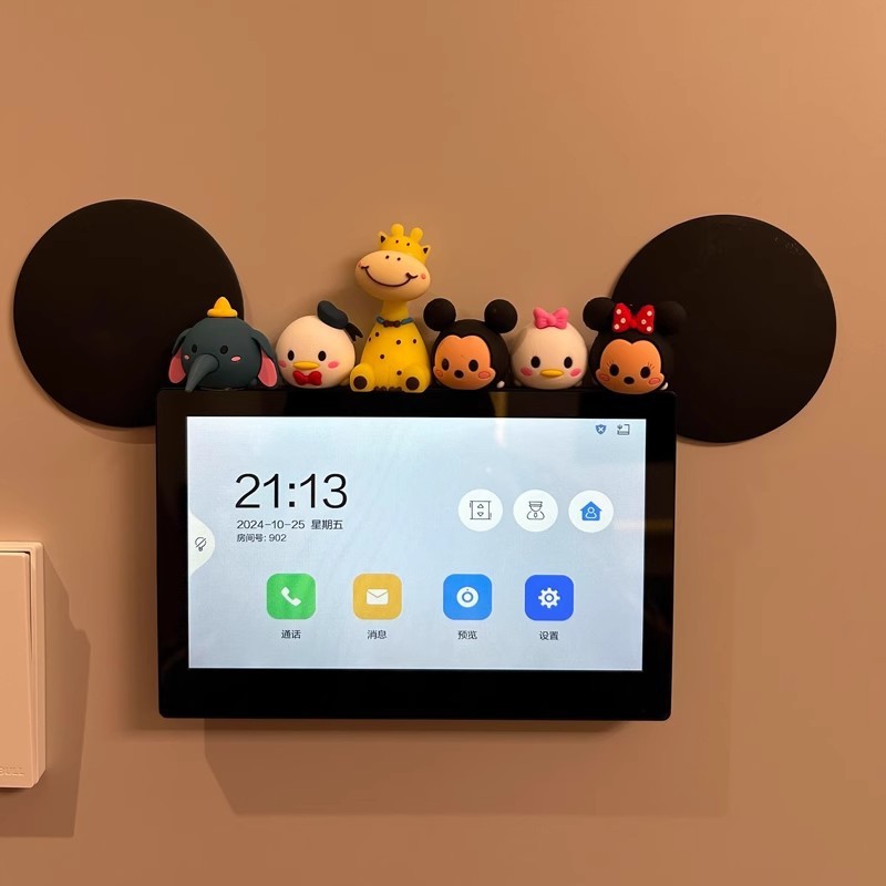 玄関ビデオドアベル装飾装飾品インターホン電話スイッチリビングルームの壁スクリーンアクセサリークリエイティブな変身|undefined