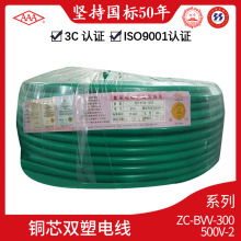 广东厂家批发铜芯双塑电线BVV-300/500V 2.5 4 6  10平方电线