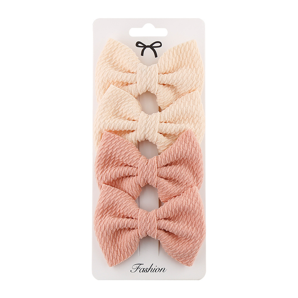 Girl's Simple Style Bow Knot Cloth Braid Hair Band display picture 3
