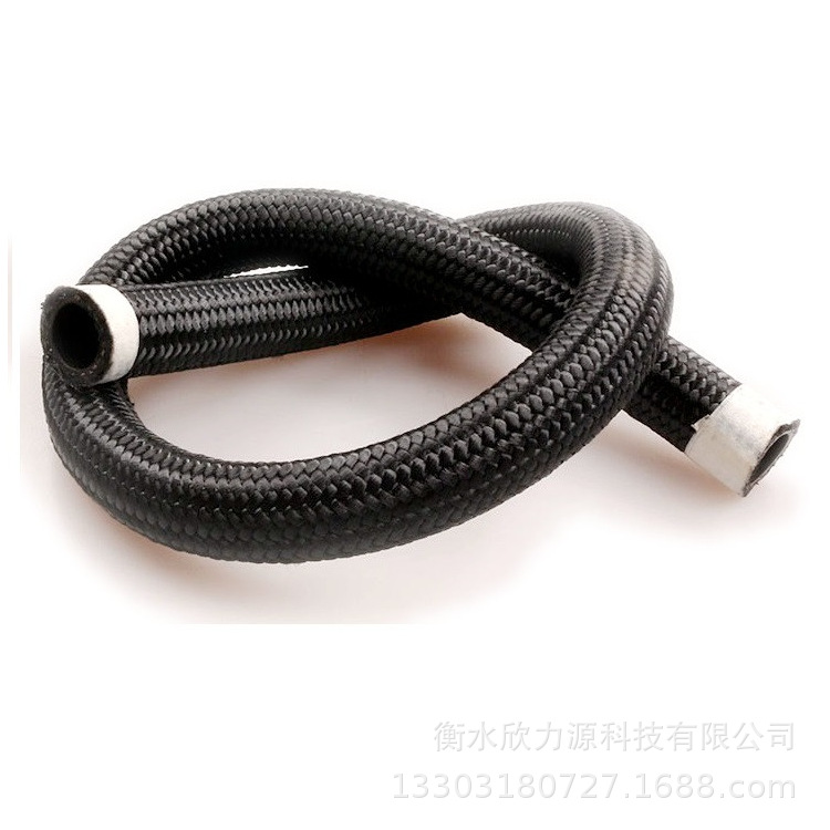 AN4~AN20 NBR/CPE尼龙线编织油冷管 不锈钢丝编织油冷器软管