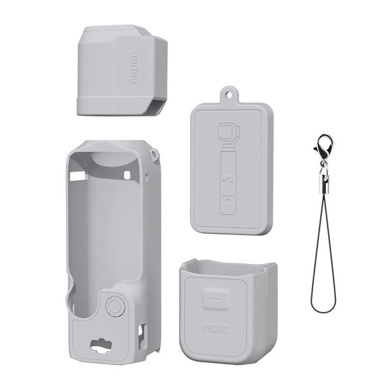 BRDRC适用大疆OSMO POCKET3 镜头保护盖机身硅胶套显示屏遮光配件|undefined