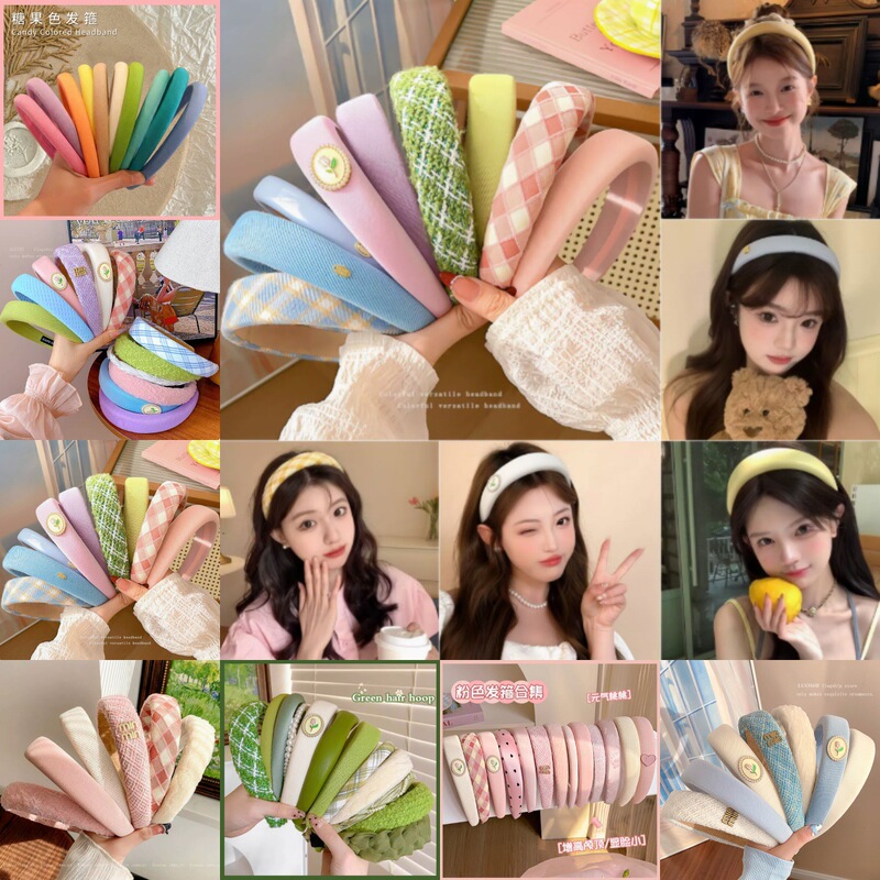 2026 New Colorful High-Top Hairband for Women, Daily Wide-Brimmed Headband for Washing Face, Hair Accessory, Hair Clip