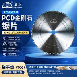 12寸锯锯片300卢森堡PCD金刚石木工120单划双划推台锯耐用多片锯