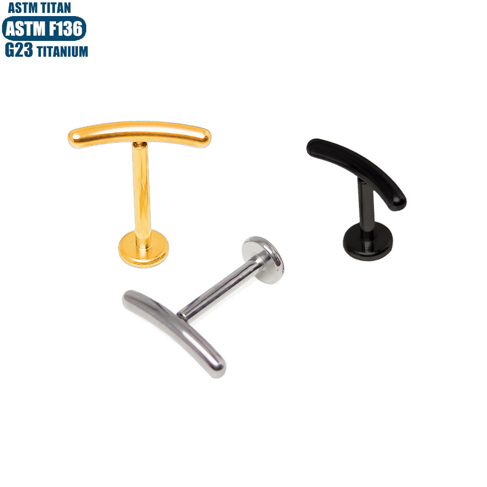 F136 Titanium Alloy Smiley Face Lip Ring 16G Internally Threaded Lip Hoop Cartilage Earring Black detail image 6