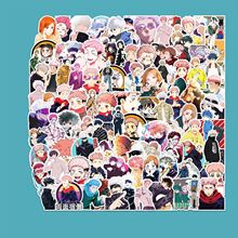 100张咒术回站涂鸦卡通贴纸奶茶杯笔记本电脑滑板车汽车装饰贴纸