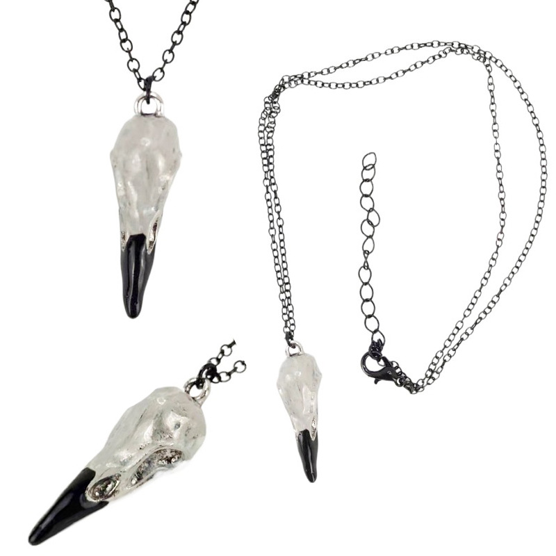 10g Weight Hip-Hop Punk Skull Alloy Copper Pendant Necklaces Halloween Wholesale