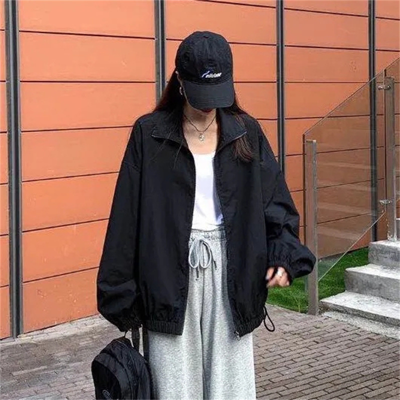 Coat Women's ins Trendy Early Spring New Loose All-match Harajuku bf Fried Street Couple's Jacket Thin Baseball Suit Top
