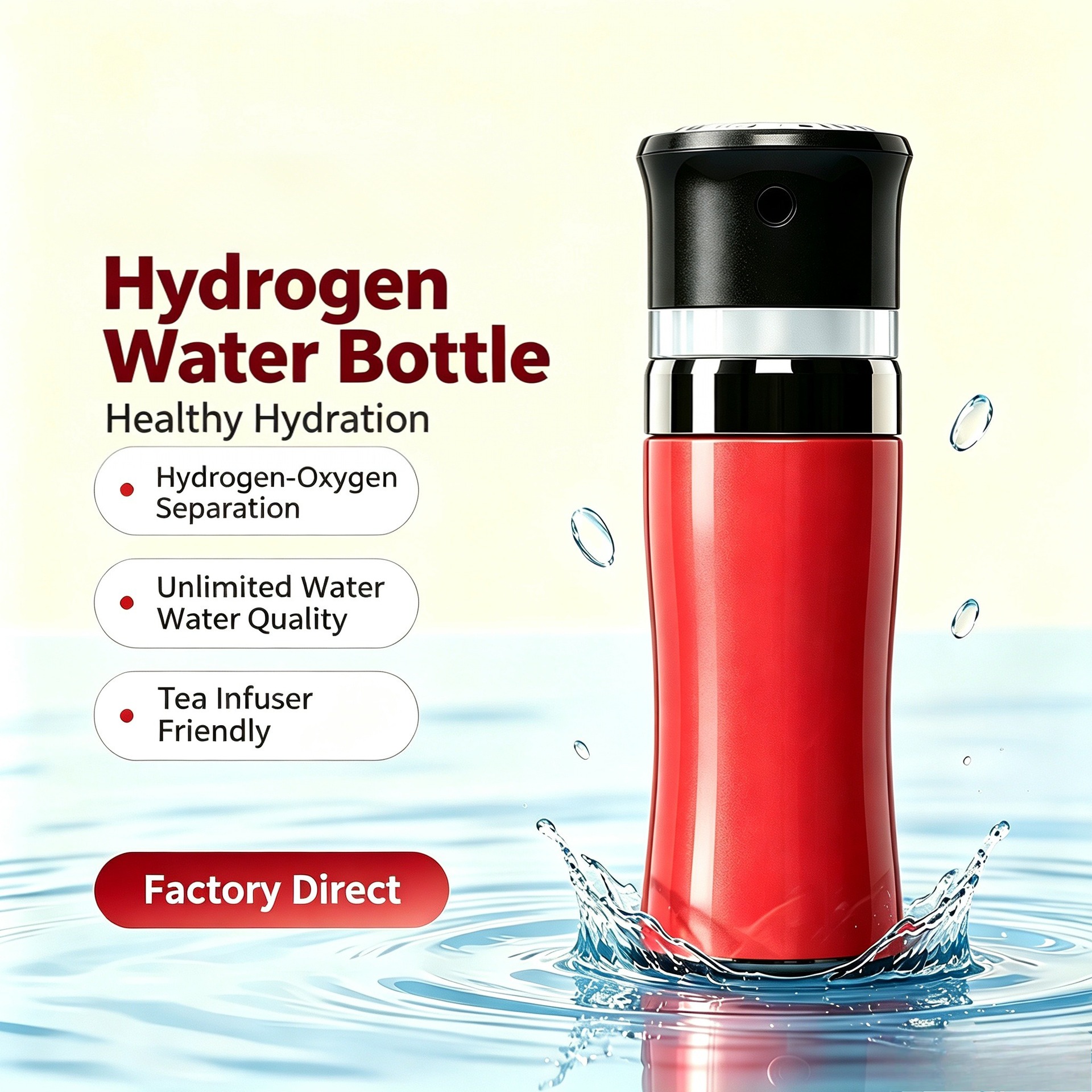 New hydrogen rich water cup for improving physical health