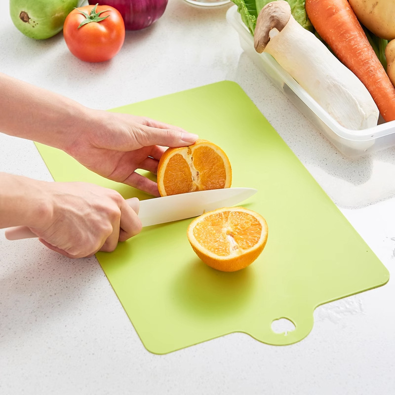 日本製フルーツカッティングまな板、超薄型、曲げ可能なプラスチックまな板、防カビ、抗菌、食品グレードのまな板、家庭用およびパネル|undefined