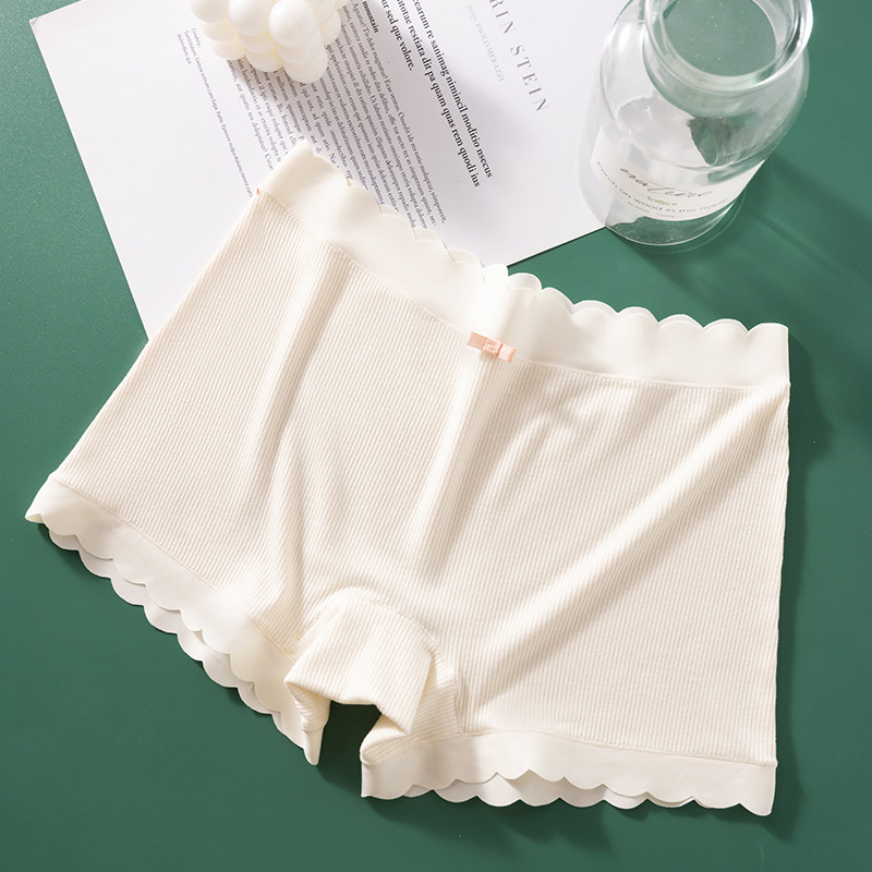 Bóxer calzoncillos pantalones de seguridad cómodos de 200 kg de gran tamaño para mujer, calzoncillos de cuatro esquinas antibacterianos de algodón antideslumbrantes dos en uno.