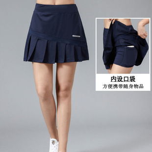Sports Short Skirt Badminton Tennis Pants Skirt Fake Two-Piece Fitness Running Marathon Half-Length Pleated Skirt Summer Wholesale