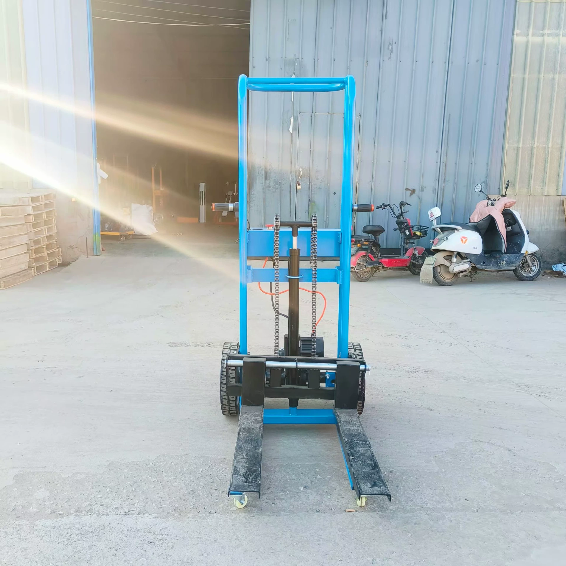 Полностью электрический тележка с тиграми ручной отталкивающийся тележка складная электрическая подъемная тележка многофункциональный портативный тележка с тиграми