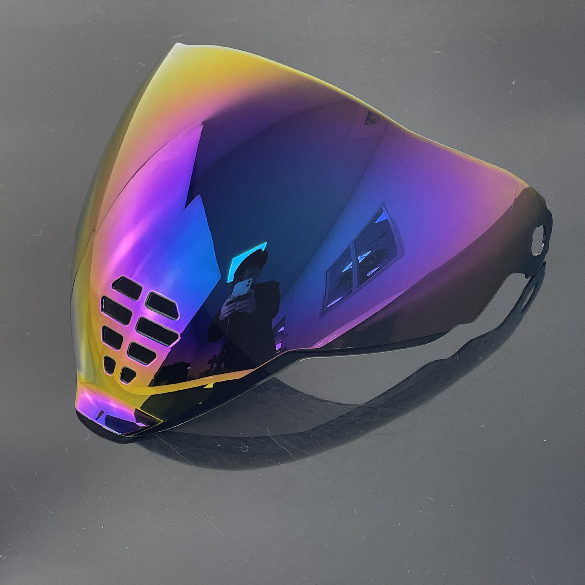 Ghost Face Helmet Lens Adapted to Motorcycle Helmet Airflite Mirror Ic06 Hd Lens Helmet Accessories