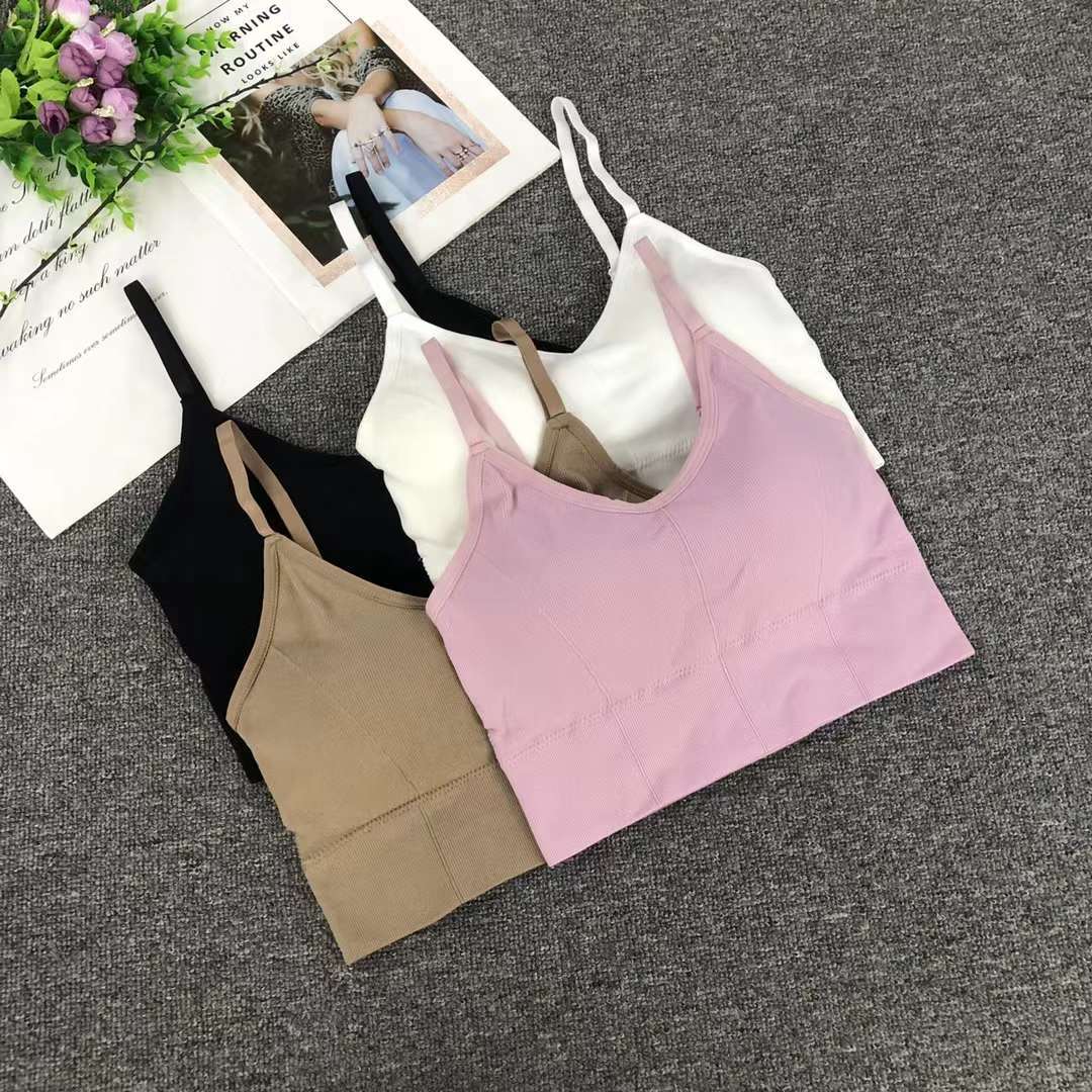Nuevo chaleco sin costuras de alta elasticidad de alta calidad de dama sin anillo de acero bra de yoga ropa interior deportiva mujer al por mayor