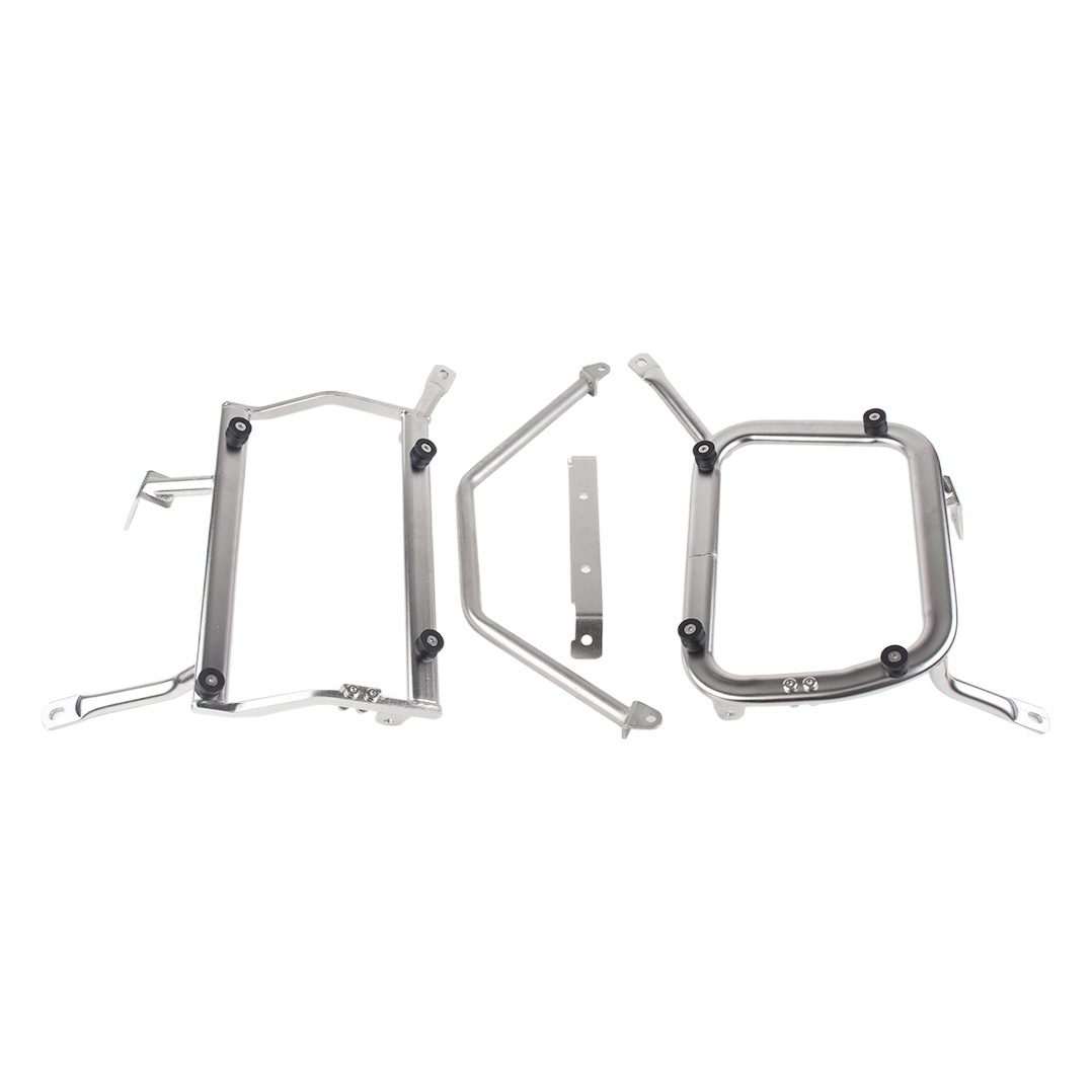 Adecuado para haojue Suzuki motocicleta modificación DL650XT cola portaequipajes derecha ocultar caja de escape lateral soporte