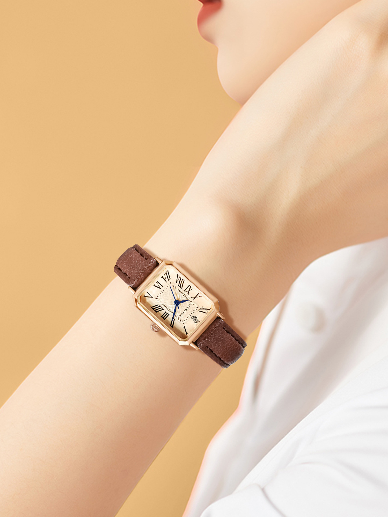 LUCKYFOX retro small dial women's watch new sports small rectangular watch simple daily quartz watch