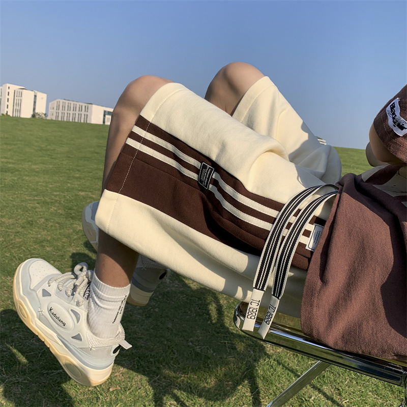 Pantalones cortos Americanos de verano de los hombres baloncesto quinto pantalones juventud transpirable marca de moda suelta casual playa Pantalones deportivos