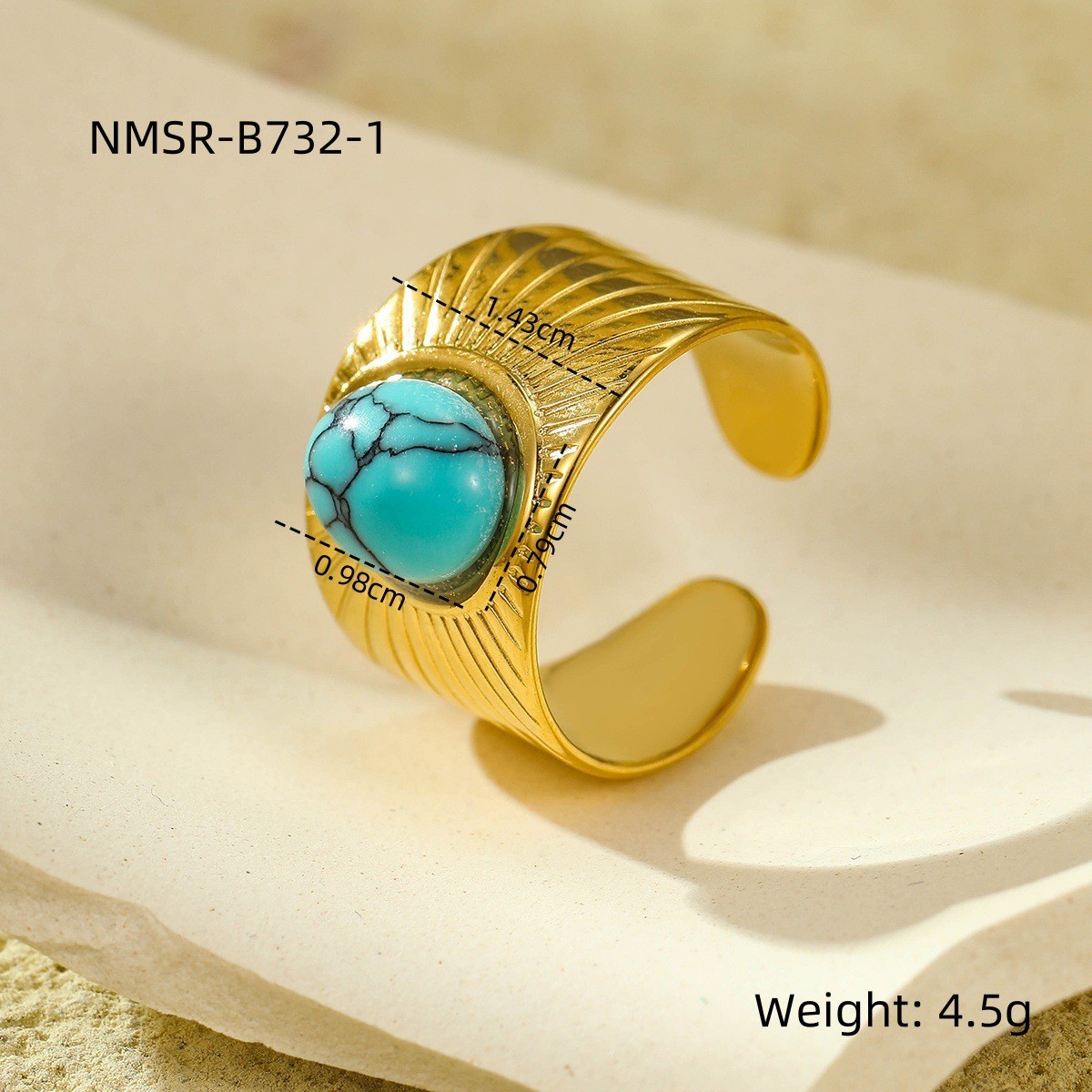 Cross-Border European And American Retro Eye Of Horus Accessories Light Luxury Trendy High-End Open Ring For Women_voghion.com