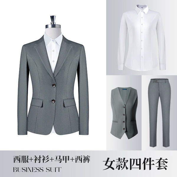 Jacket, trousers, vest, shirt