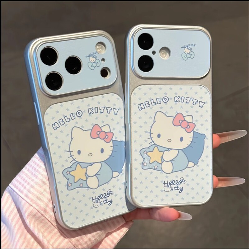 Kony Instant Skin-Changing Case Suitable for Findx10 A7Promax, Lambskin Cartoon Phone Case with Silver Edge Soft Cover