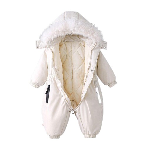 Infants, children, baby ski clothes, men and girls clothes, extra thick cotton jacket, newborn climbing jumpsuit, winter going out