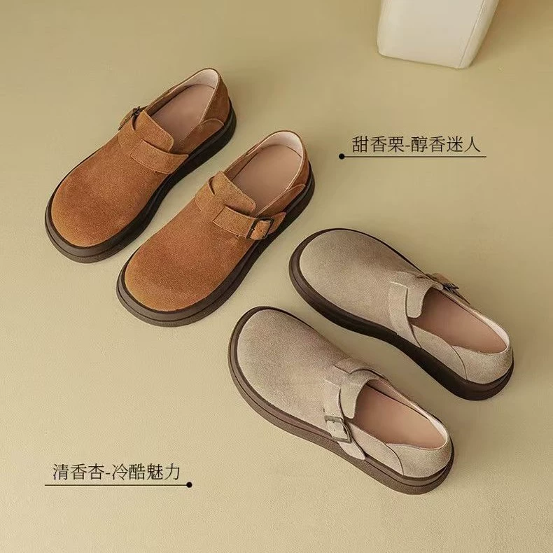 Мягкая подошва удобная сеть обуви Мюллер красная толстая подошва дикая одиночная обувь женская весна 2025 новый педаль пригородная женская обувь