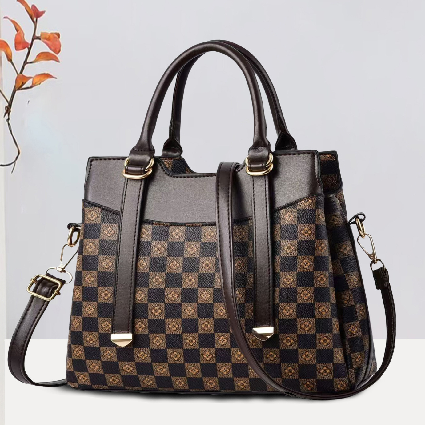 Temperamento textura bolso de mano 2025 verano nuevo bolso femenino estampado de moda bolso de mensajero de un solo hombro de todo fósforo bags transfronterizos