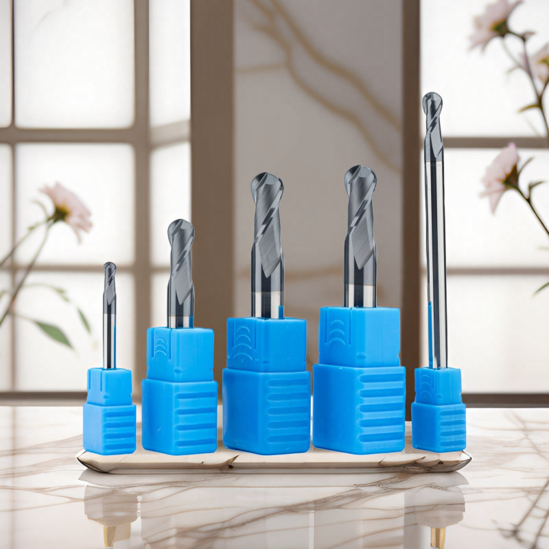 数控刀硬质合金55°球头铣刀高硬度硬质合金球刀4刃球头球刀定制