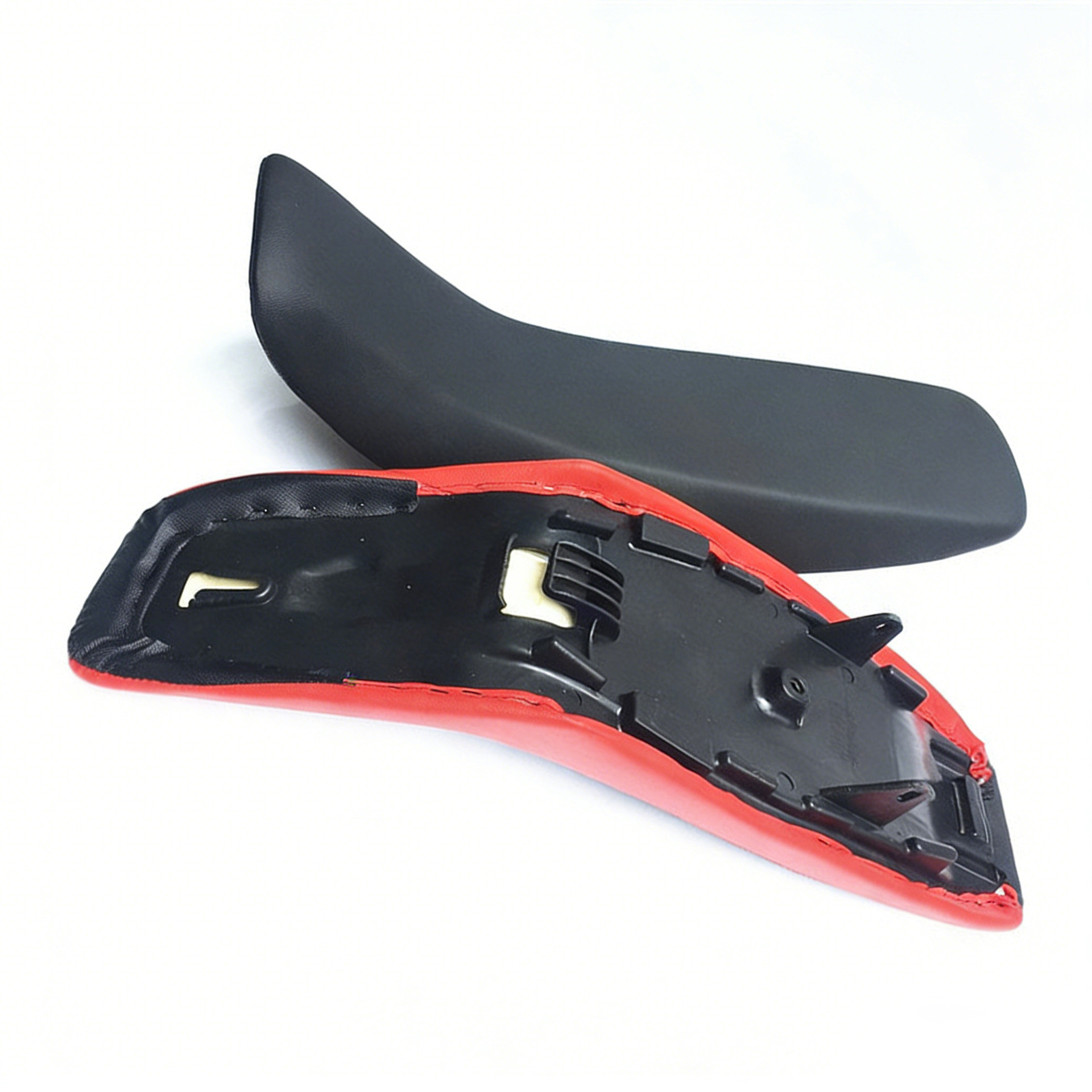 Cqr Off-Road Motorcycle Universal Seat Cushion Original Seat Cushion Full Leather Waterproof Seat Cover Thickened Red Seat Pad