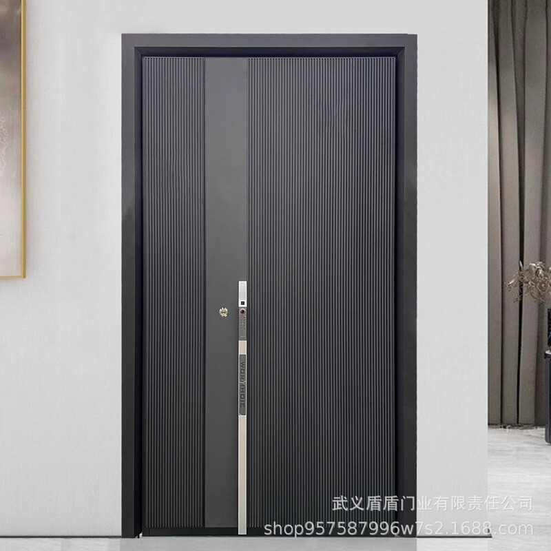 New Carved Cast Aluminum Door City Gate Classy Community House Decoration Entry Security Door Luxury Entry Door