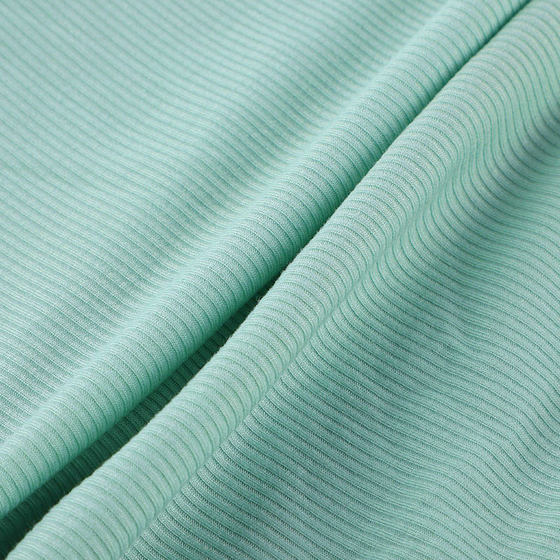 Spot 40s modal rib fabric 2*2 rayon thread stretch cloth spring and summer new bottoming T-shirt fabric