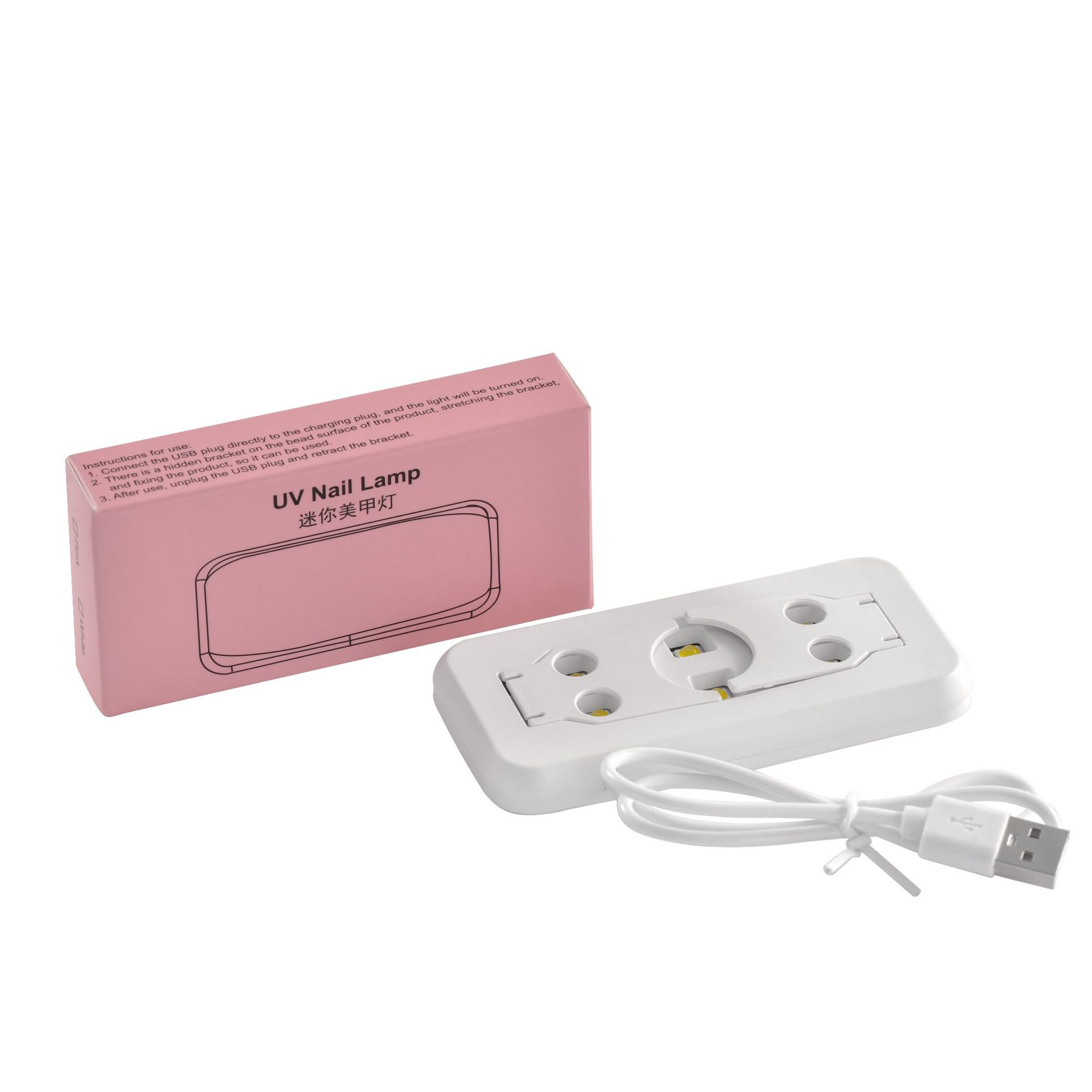 Portable UV Mini Nail Lamp Pink