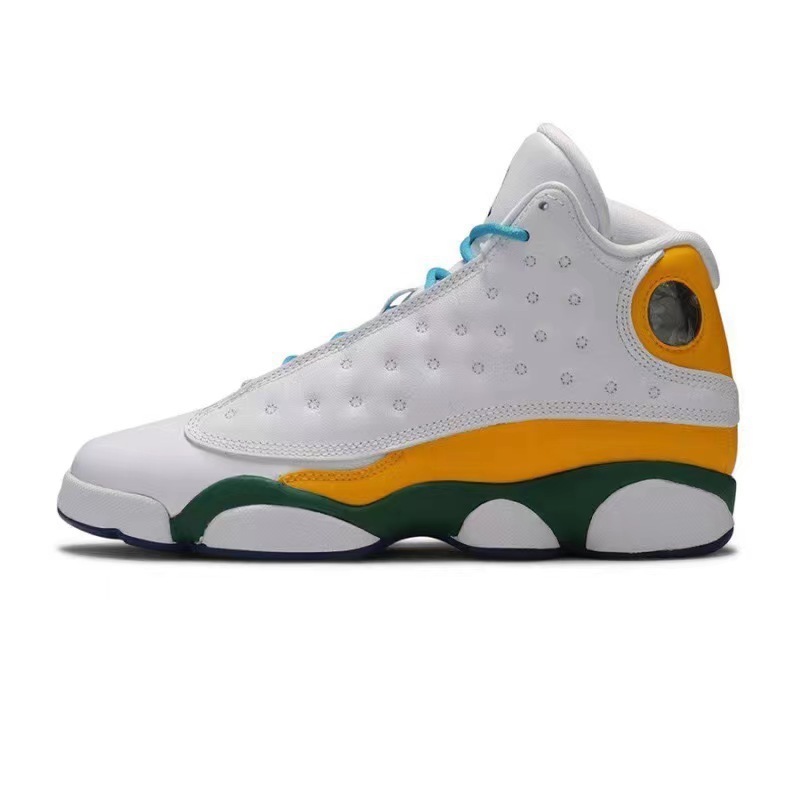 莆田靴 AJ13 純正オリジナル Qiao 13 通気性クッション性滑り止めミッドトップスポーツシューズメンズハイトップ実用的なバスケットボールシューズ|undefined