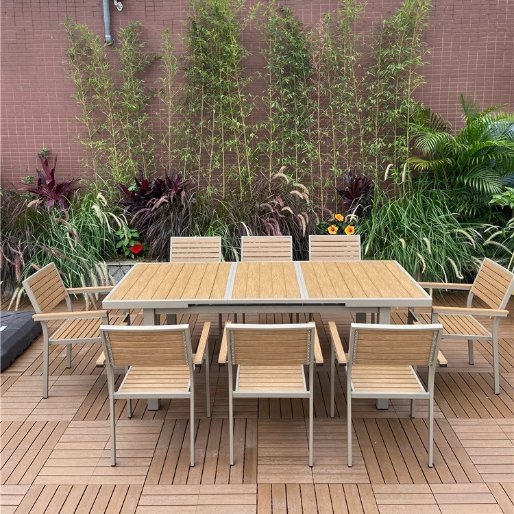 Mesas y sillas de comedor de balcón al aire libre nórdico Patio de la villa Sala de sol Jardín del hotel Recreación al aire libre Cuerda de ocio Muebles de silla de ratán