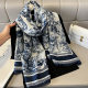 2024 Retro New Hangzhou Silk Artistic Silk All-match Shawl Thin Warm Air-conditioning Blanket Women's Scarf