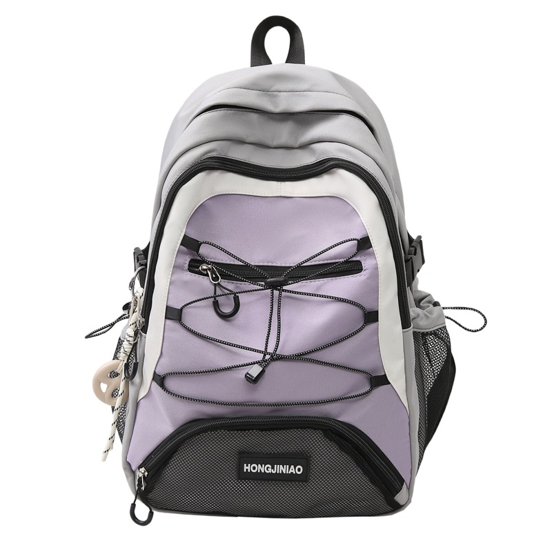 Nuevo estilo de trabajo mochila escolar de estilo de estilo para estudiantes universitarios de moda de alta capacidad mochila de estudiantes de secundaria y secundaria, mochila ligera y versátil