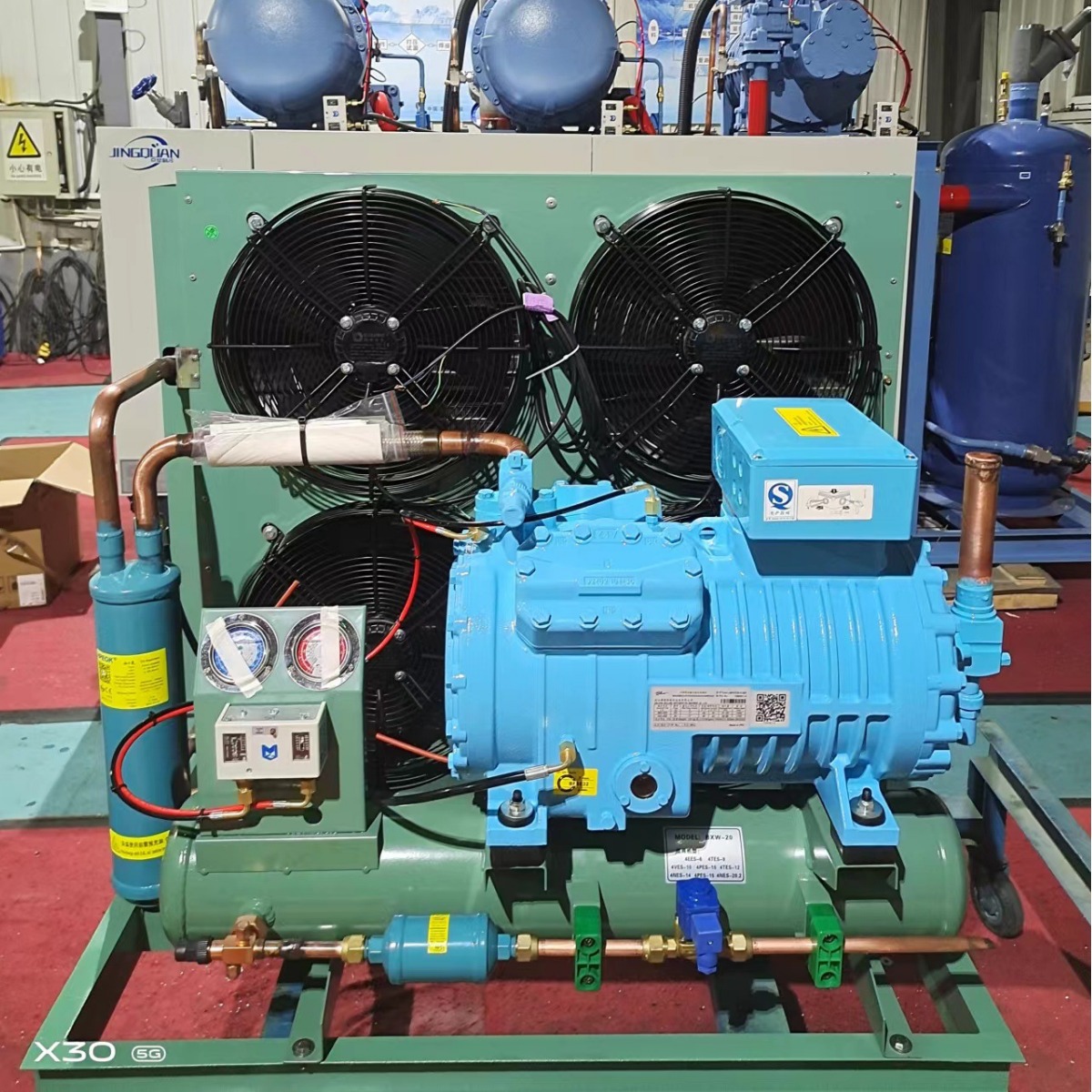 博莱特YBF4G/YBF6G-30.2GR冷库30P中高/低温半封闭制冷压缩机组