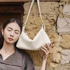 Nalandu 脇の下バッグ女性の 2025 新しいバッグ夏ニッチハイエンドバゲットバッグショルダーバッグ本革の女性のバッグ
