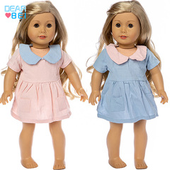 2023 New Doll Clothes Pink Lady Dress 18-inch American Girl Doll Clothes Toy Doll Costume Clothes
