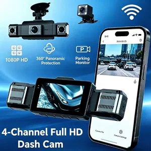 Dördlü HD gecə görüntülü videoqeyd, eyni vaxtda dörd qeyd, telefon bağlantısı