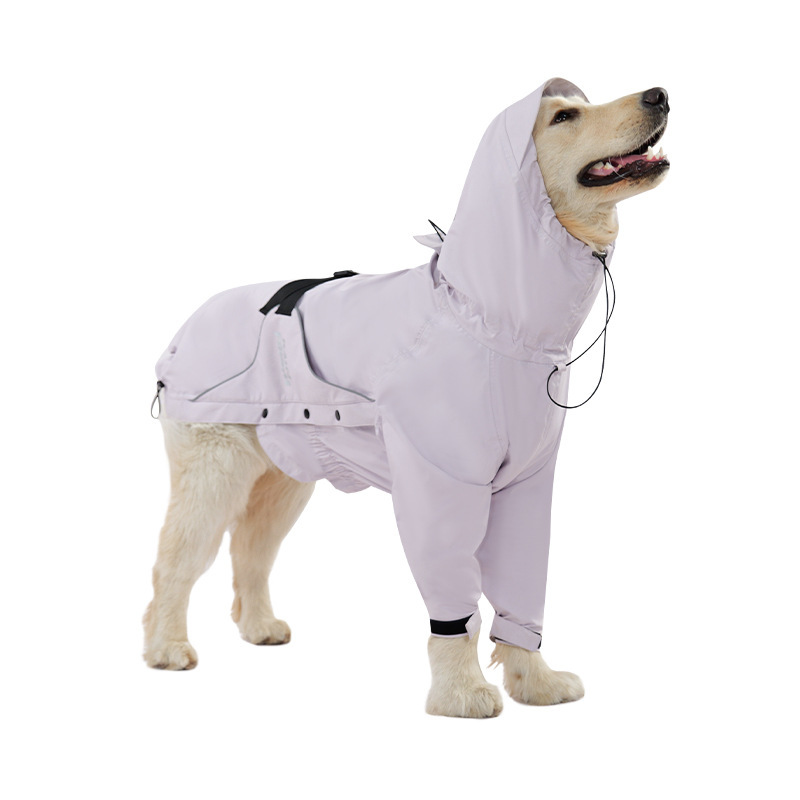 犬服レインコート大型屋外防水ジャケット通気性ゴールデンレトリバー牽引ロープ新モデルクロスボーダー|undefined