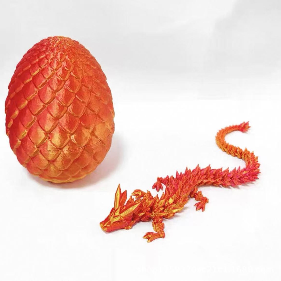 [Fabricante de suministro] 3D impresa nocturna cristal dragón chino dragón huevo de dragón junta completa móvil nocturna juguete ornamental