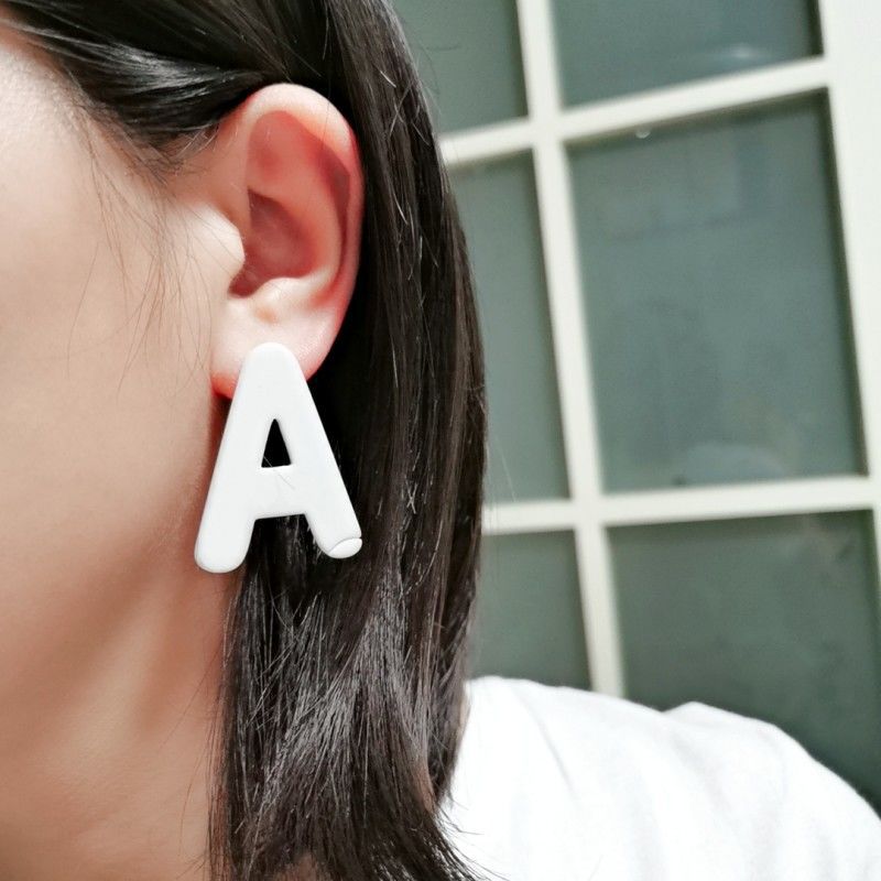 Acrylic Fashion Letters Ab Earrings display picture 1